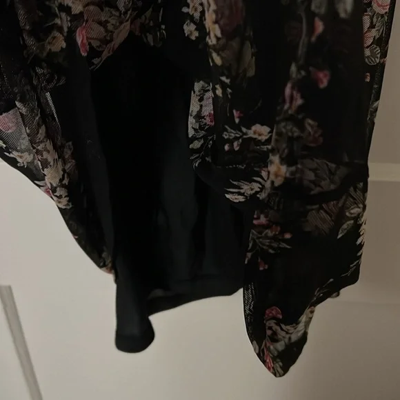 NWT INC floral see through dress petite size: PS - Picture 5 of 11